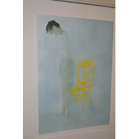 thumb-Danser met gele stoel – Robert Heindel gesigneerde kleurenprint-3