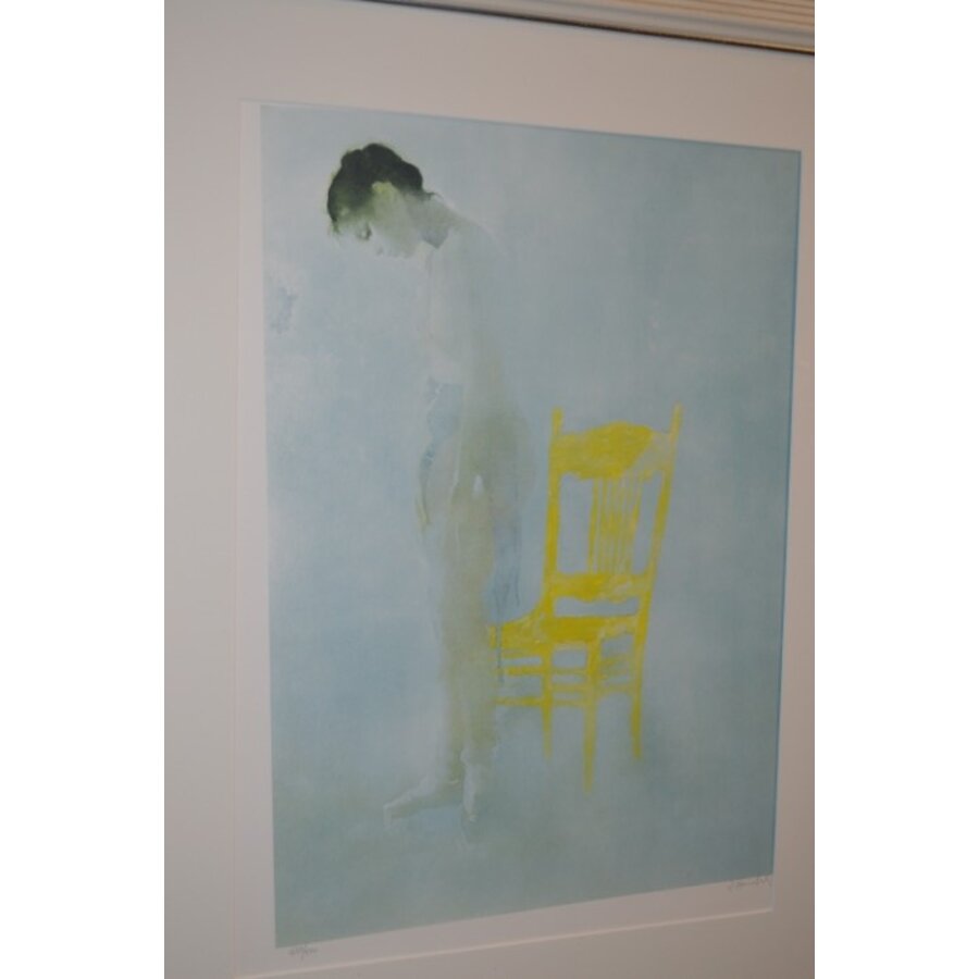 Danser met gele stoel – Robert Heindel gesigneerde kleurenprint-3