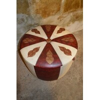 thumb-Vintage jaren 70 poef van skai met Marrakech stijl decor en deksel-2