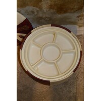 thumb-Vintage jaren 70 poef van skai met Marrakech stijl decor en deksel-5