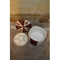 thumb-Vintage jaren 70 poef van skai met Marrakech stijl decor en deksel-7