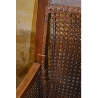 thumb-Prachtige kleine antieke fauteuil in Regency-stijl met webbing circa 1920-3