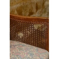 thumb-Prachtige kleine antieke fauteuil in Regency-stijl met webbing circa 1920-4