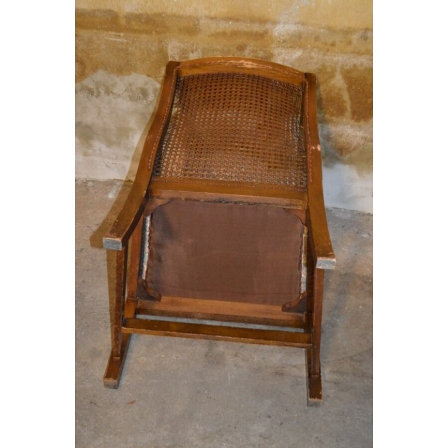 Prachtige kleine antieke fauteuil in Regency-stijl met webbing circa 1920-9
