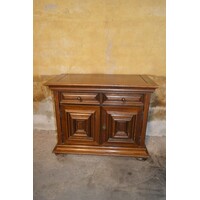 thumb-Klein donker eiken tv-kastje in mid-century stijl met lades-1