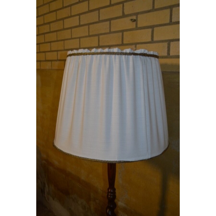 Vintage eiken vloerlamp met kap in mid-century stijl-7