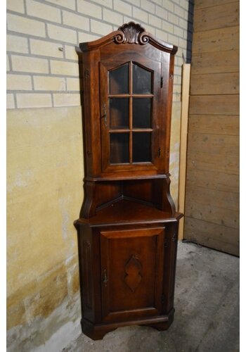 Vitrine hoekkast klassiek 