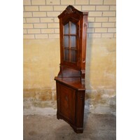 thumb-Klassieke houten vitrine hoekkast in Engelse stijl-3