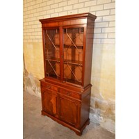 thumb-Mahonie Lord Sheraton servies- of boekenkast met verlichting-2