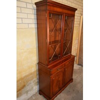 thumb-Mahonie Lord Sheraton servies- of boekenkast met verlichting-5