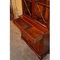 thumb-Mahonie Lord Sheraton servies- of boekenkast met verlichting-7