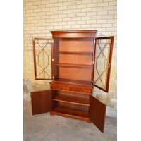 thumb-Mahonie Lord Sheraton servies- of boekenkast met verlichting-9