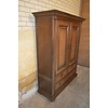 LoodsVol, Tweedehands Brocante eiken kast met openslaande deuren en drie laden