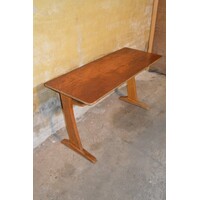 thumb-Retro tweepersoons schooltafel CASALA van beukenhout-1