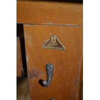 thumb-Retro tweepersoons schooltafel CASALA van beukenhout-2