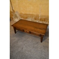 thumb-Grote massief eiken salontafel met drie lades-2