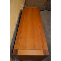 thumb-TV meubel in blank eiken met legplanken en open vak-4
