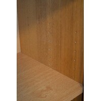 thumb-Tweedehands blank eiken dressoir met paneeldeurtjes en lade-6