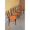 Vintage keukenstoelen set van 4