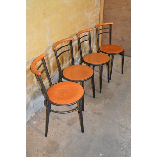 Vintage keukenstoelen set van 4 