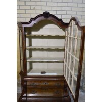 thumb-Mahonie buikkast met vitrine in Lodewijk XV stijl-7