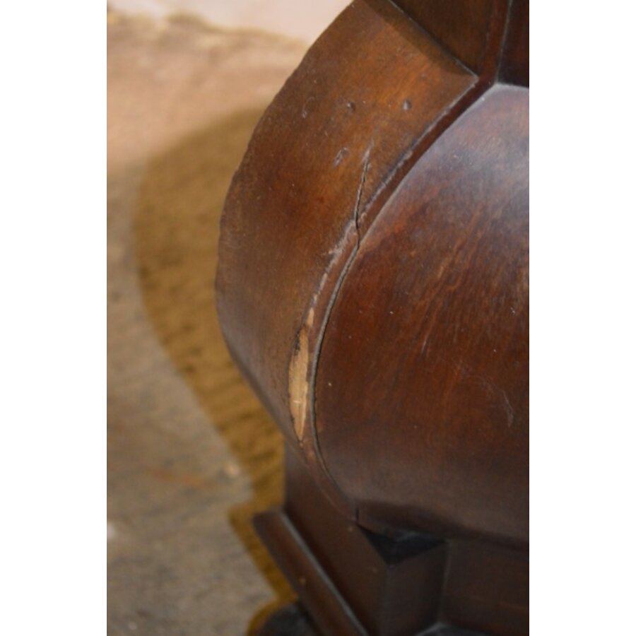 Mahonie buikkast met vitrine in Lodewijk XV stijl-10