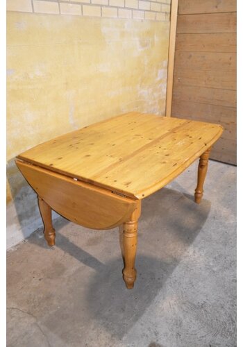 Grenen uitklap eettafel 2 oren 