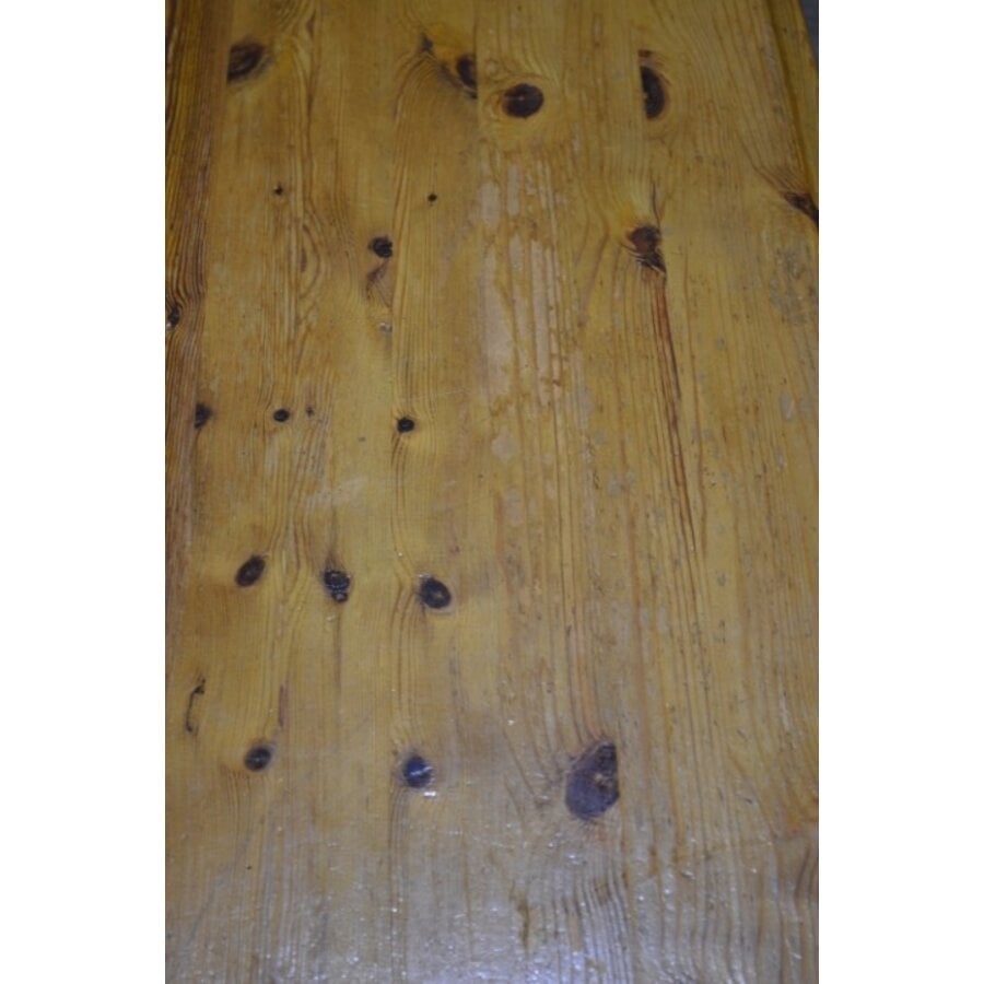 Massief grenen uitklapbare eettafel met 2 oren-6