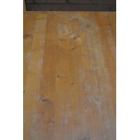 thumb-Geleefde massief grenen eettafel met lade, late jaren 60 / begin 70-6