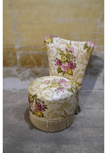 Vintage cocktail / naaikist stoeltje 