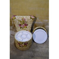 thumb-Vintage cocktail en naaikist stoeltje met satijnen bekleding, jaren 50-6