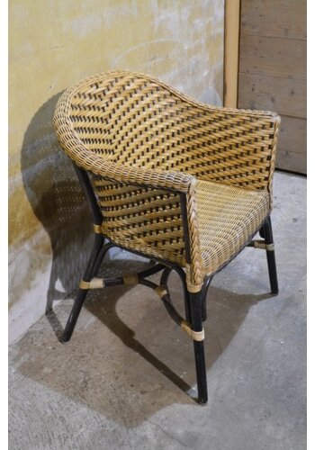 Taveerne rotan terrasstoel 2-kleurig 