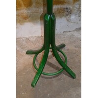 thumb-Staande houten kapstok in retro stijl met 12 haken groen-3