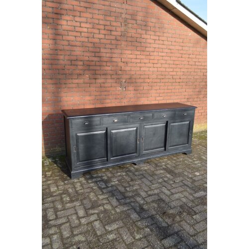 Vintage teak dressoir zwart 