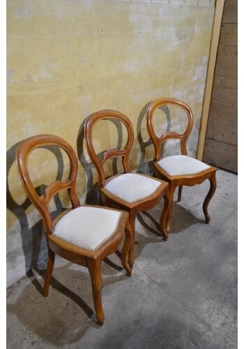 Antieke Willem III stoelen set van 3 