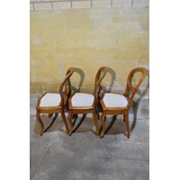 thumb-Antieke Hollandse stoelen in Willem III stijl ca. 1870 – Set van 3-4