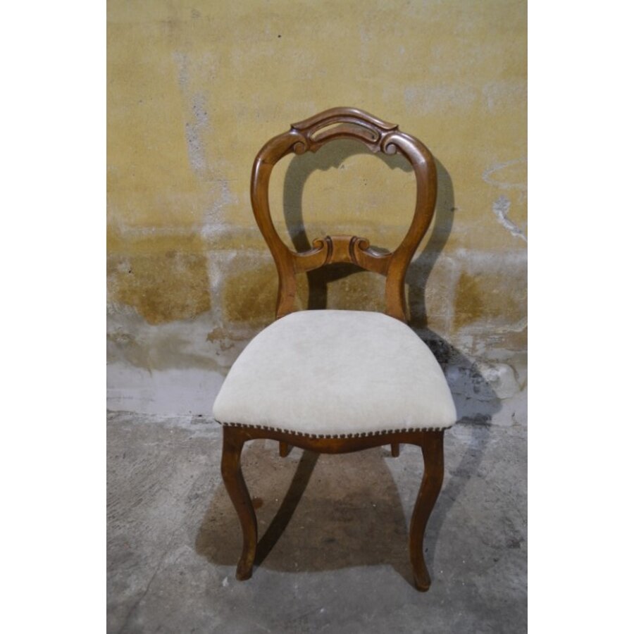 Antieke Hollandse stoel in Willem III stijl ca. 1870-1