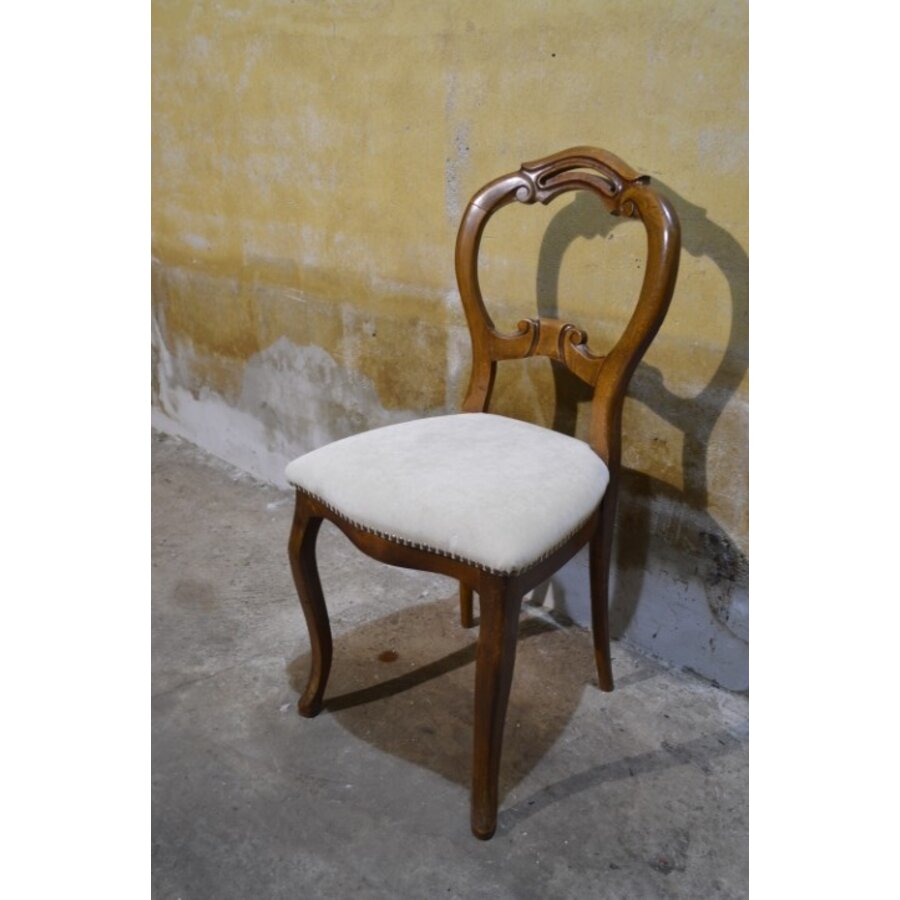 Antieke Hollandse stoel in Willem III stijl ca. 1870-3