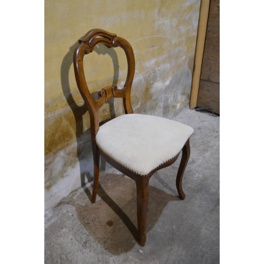 Antieke Hollandse stoel in Willem III stijl ca. 1870-4