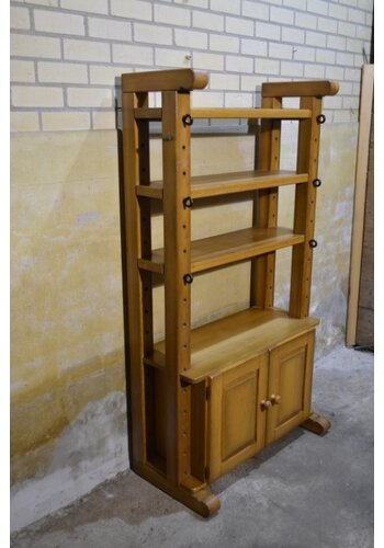 Vintage eiken kaaskast blank 