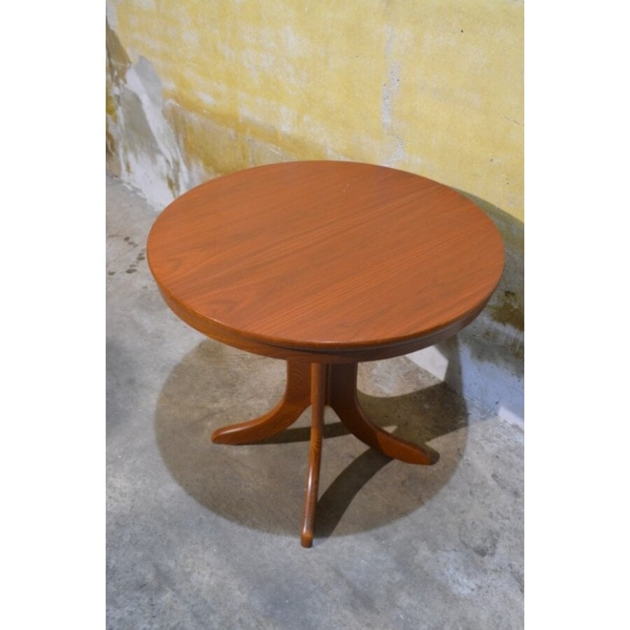 Ronde uitschuifbare eettafel van Engelse makelij met sterpoot-4