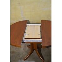 thumb-Ronde uitschuifbare eettafel van Engelse makelij met sterpoot-9