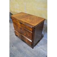 thumb-Antieke commode ca 1880 met drie laden en gefineerd.-5