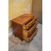 thumb-Antieke commode ca 1880 met drie laden en gefineerd.-6