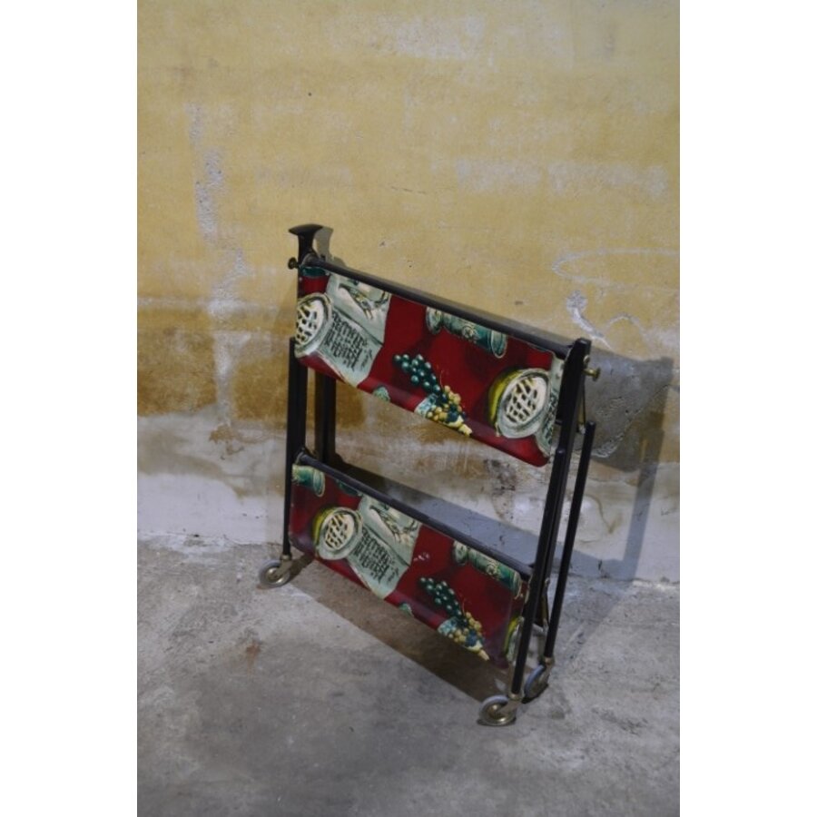 Vintage Dinett serveerwagen met inklapmechanisme – Duitsland-2