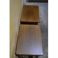 thumb-Vintage eiken nachtkastjes – set van 2-5