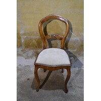 thumb-Engelse stoel met medaillonrugleuning circa 1880 – Vintage design-1