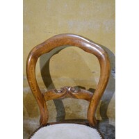 thumb-Engelse stoel met medaillonrugleuning circa 1880 – Vintage design-3