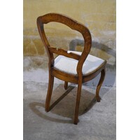 thumb-Engelse stoel met medaillonrugleuning circa 1880 – Vintage design-5