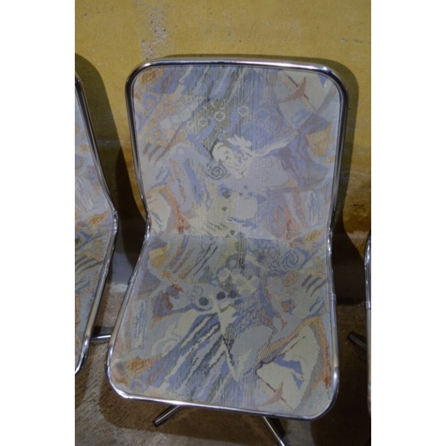 Set van vier vintage draaistoelen van Tacke Zitsmöbel, jaren 70-4